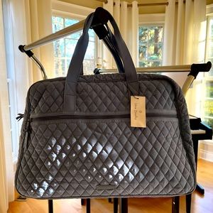 Vera Bradley- Medium Traveler Bag- Rustic Blue